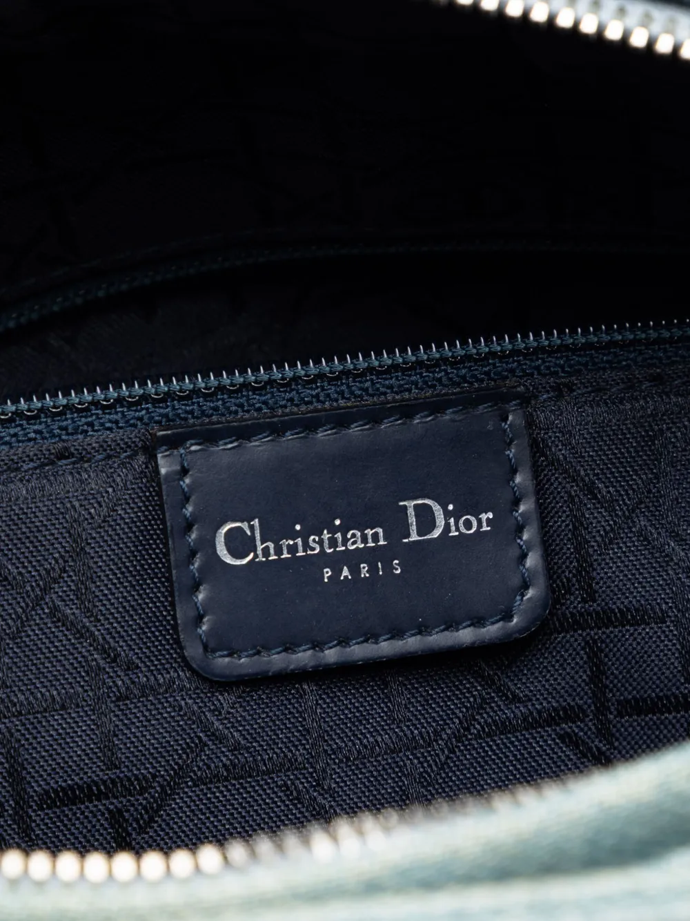 Christian Dior Pre-Owned 1999 ラージ デニム カナージュ アクリル