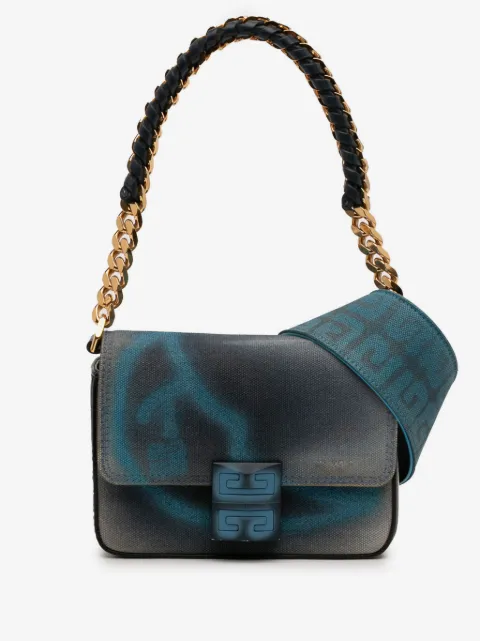 Givenchy Pre-Owned 2021 Chito Small 4G Graffiti Effect Canvas and Leather satchel