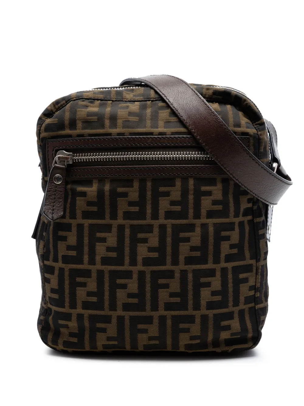 Fendi Pre-Owned 2000-2010 Zucca Canvas crossbody bag - Marrone