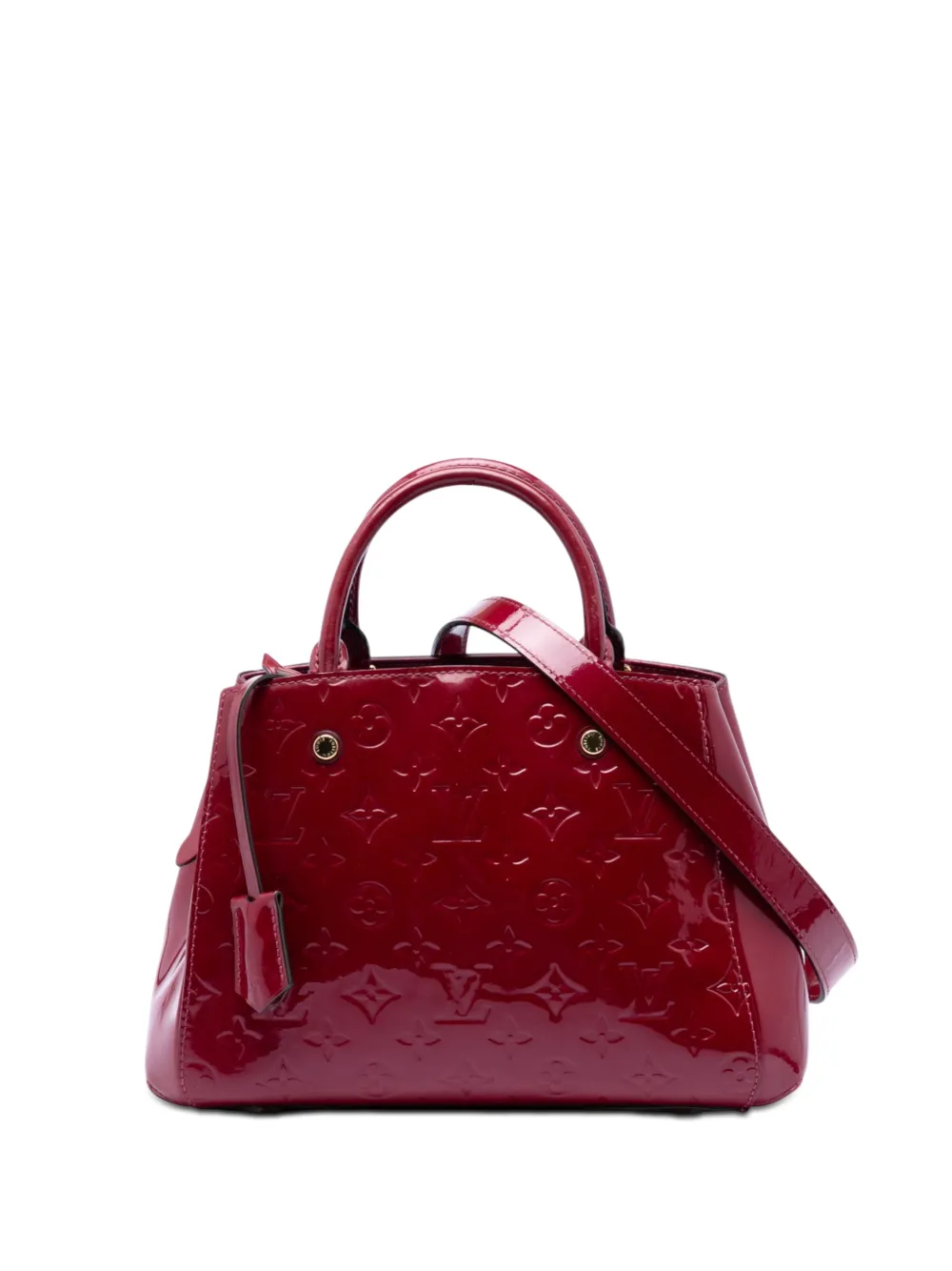 Louis Vuitton Pre-Owned 2015 Monogram Vernis Montaigne BB Satchel-Tasche - Rosa