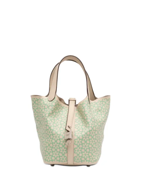 Hermès Pre-Owned 2022 Swift Lucky Daisy Picotin Lock 18 handbag