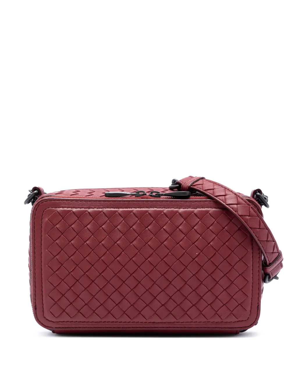 Bottega Veneta Pre-Owned 2012-2026 Intrecciato Schultertasche aus Nappaleder - Rot