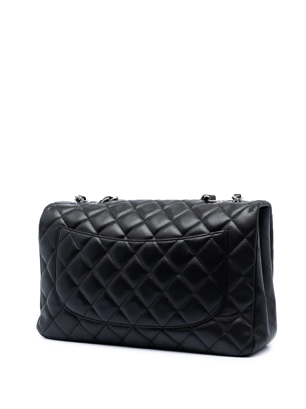  Chanel Pre-owned Borsa A Spalla Classic Jumbo In Pelle Di Agnello Con Battente Singolo 2008-2009 - Nero 