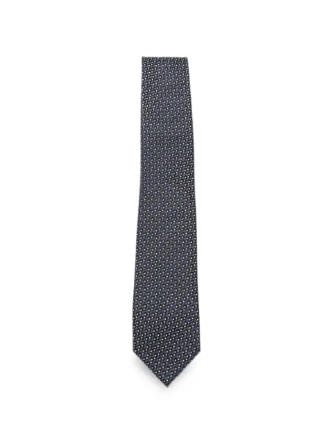 TOM FORD geometric-pattern silk tie