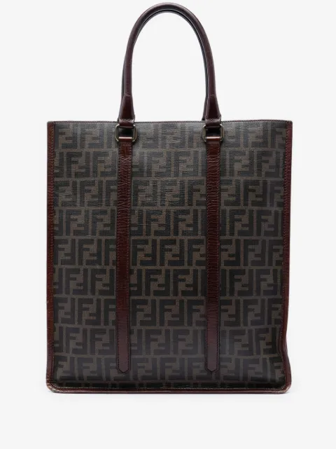 Fendi Pre-Owned 2000-2010 Zucca Coated Canvas Vertical tote bag