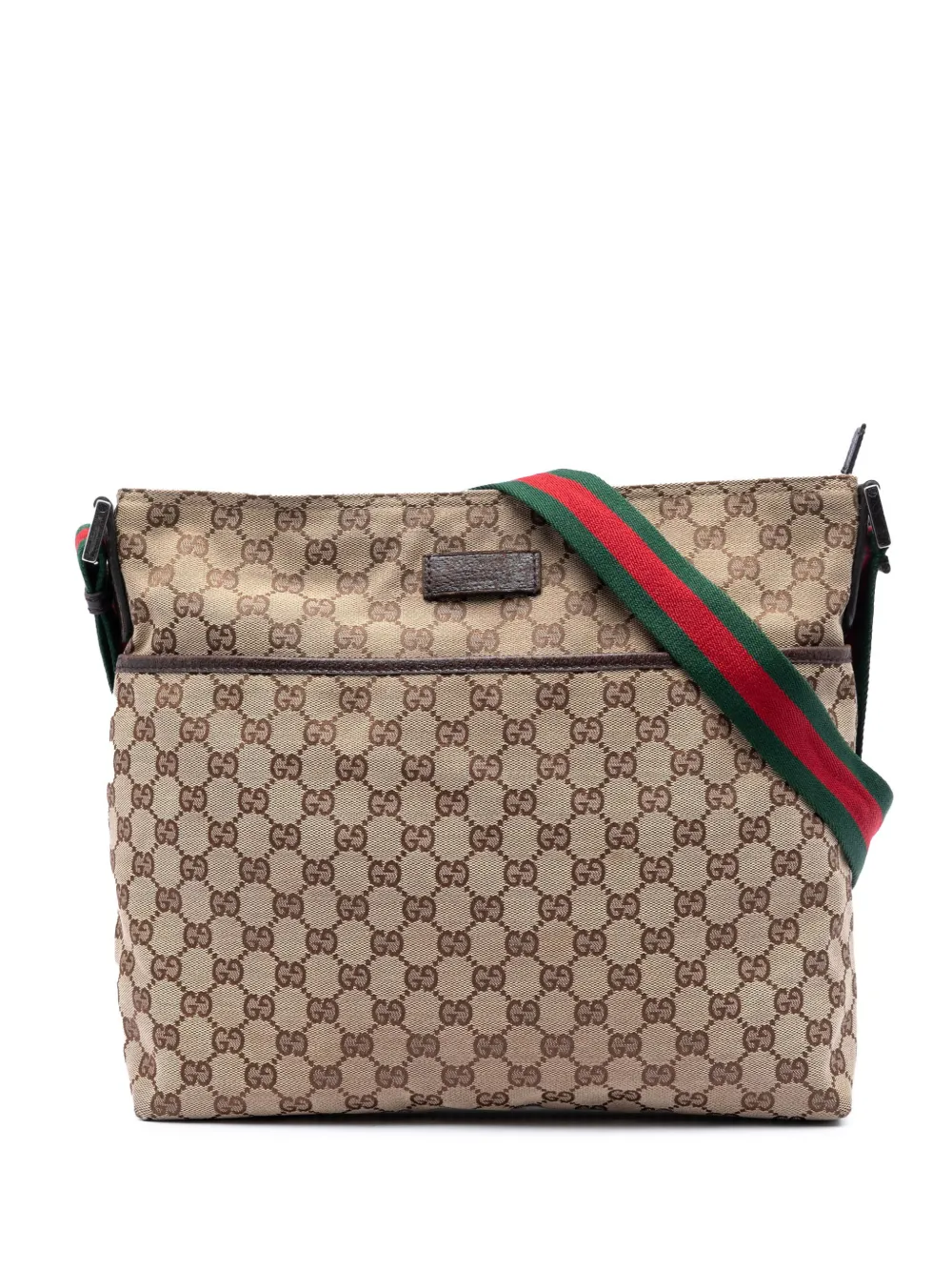 Gucci Pre-Owned 2016-2026 GG Canvas Web crossbody bag - Toni neutri