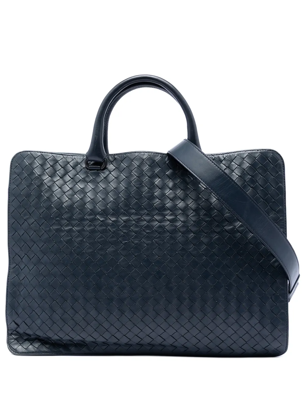 Bottega Veneta Pre-Owned 2012-2026 Nappa Intrecciato business bag - Blu