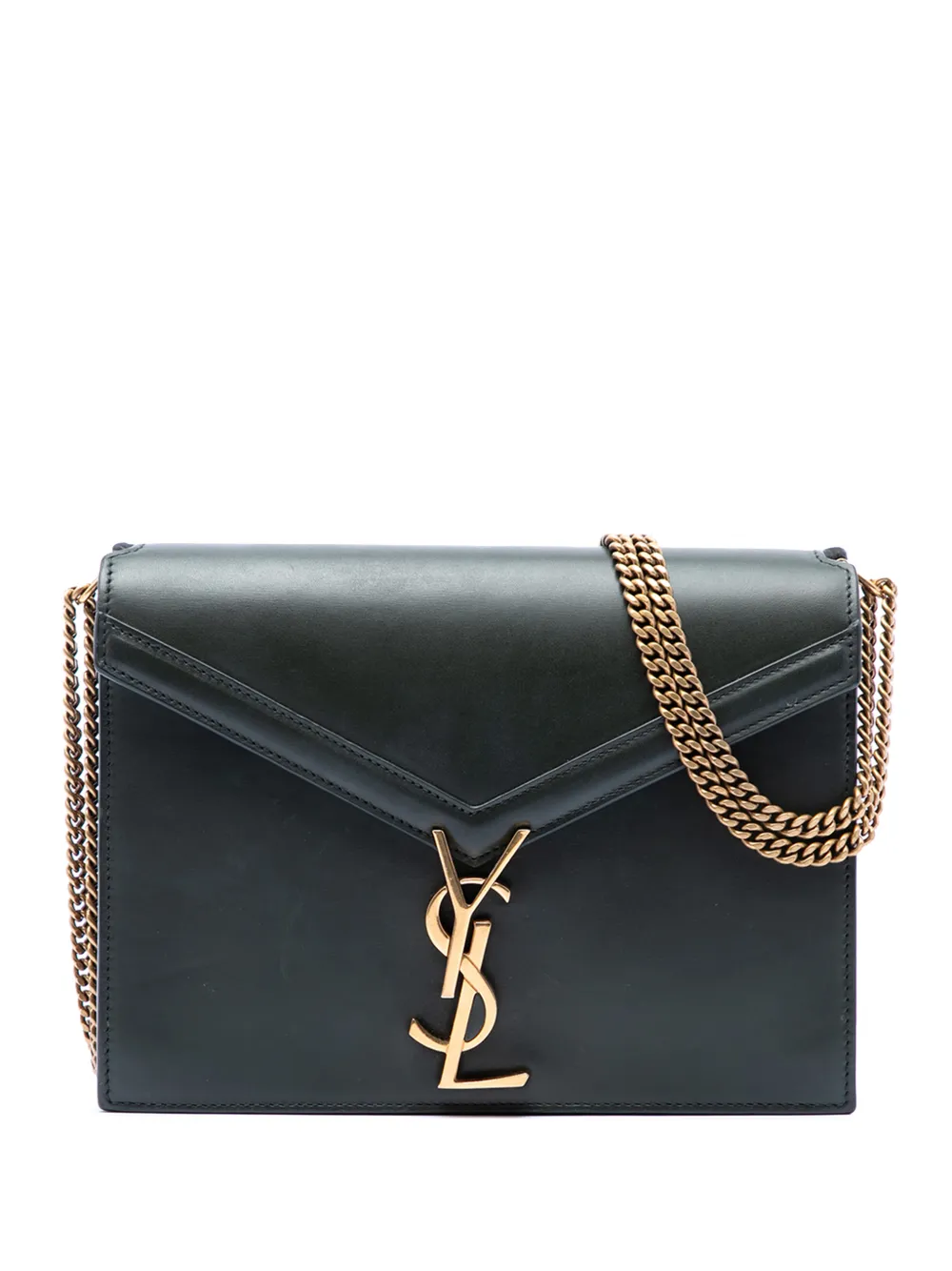 Saint Laurent Pre-Owned 2019 Smooth Calfskin Monogram Cassandra Clasp Bag shoulder bag - Verde