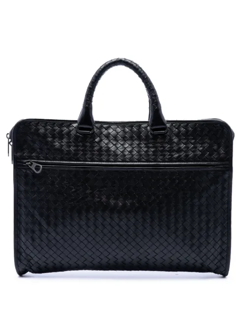 Bottega Veneta Pre-Owned bolso de mano Briefcase en piel de napa con diseño Intrecciato 2012-2026