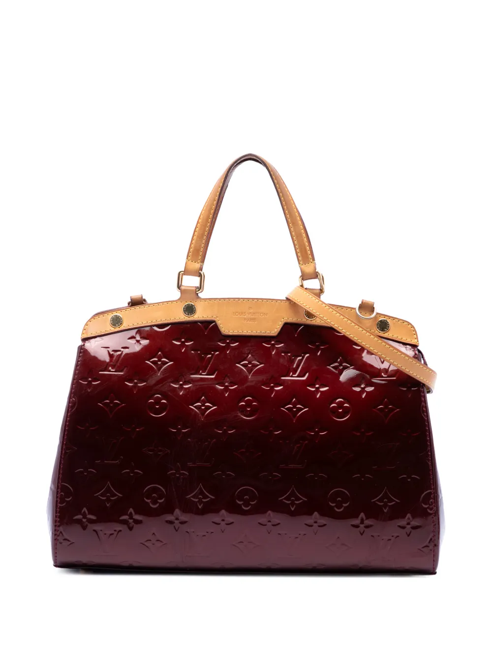 Louis Vuitton Pre-Owned 2012 Monogram Vernis Brea MM satchel - Rosso