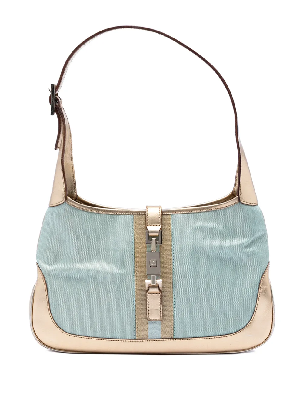 Gucci Pre-Owned 2000-2015 Canvas Web Jackie shoulder bag - Verde