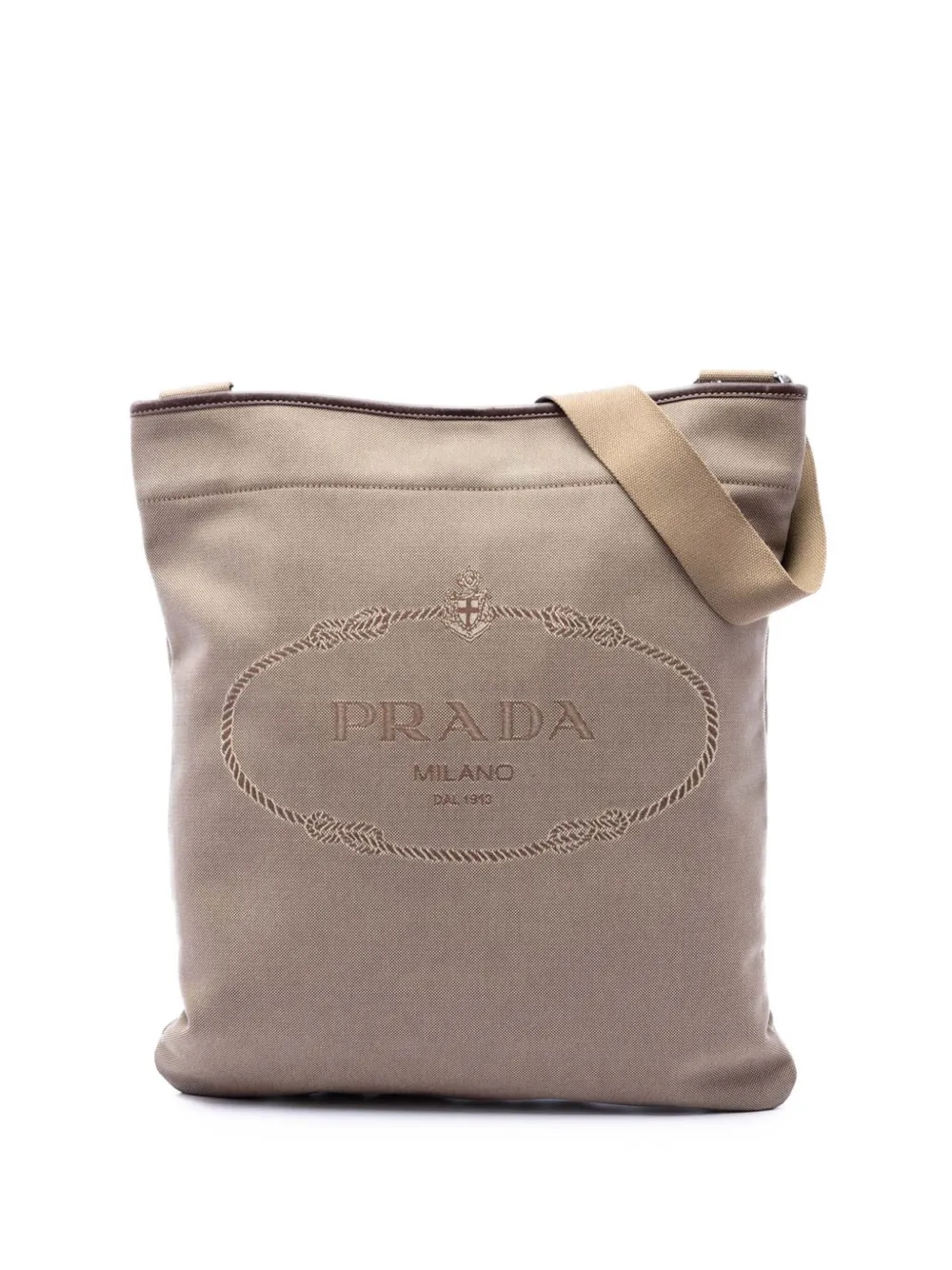 Prada Pre-Owned 2010-2026 Canvas Canapa Logo Messenger Bag crossbody bag - Toni neutri