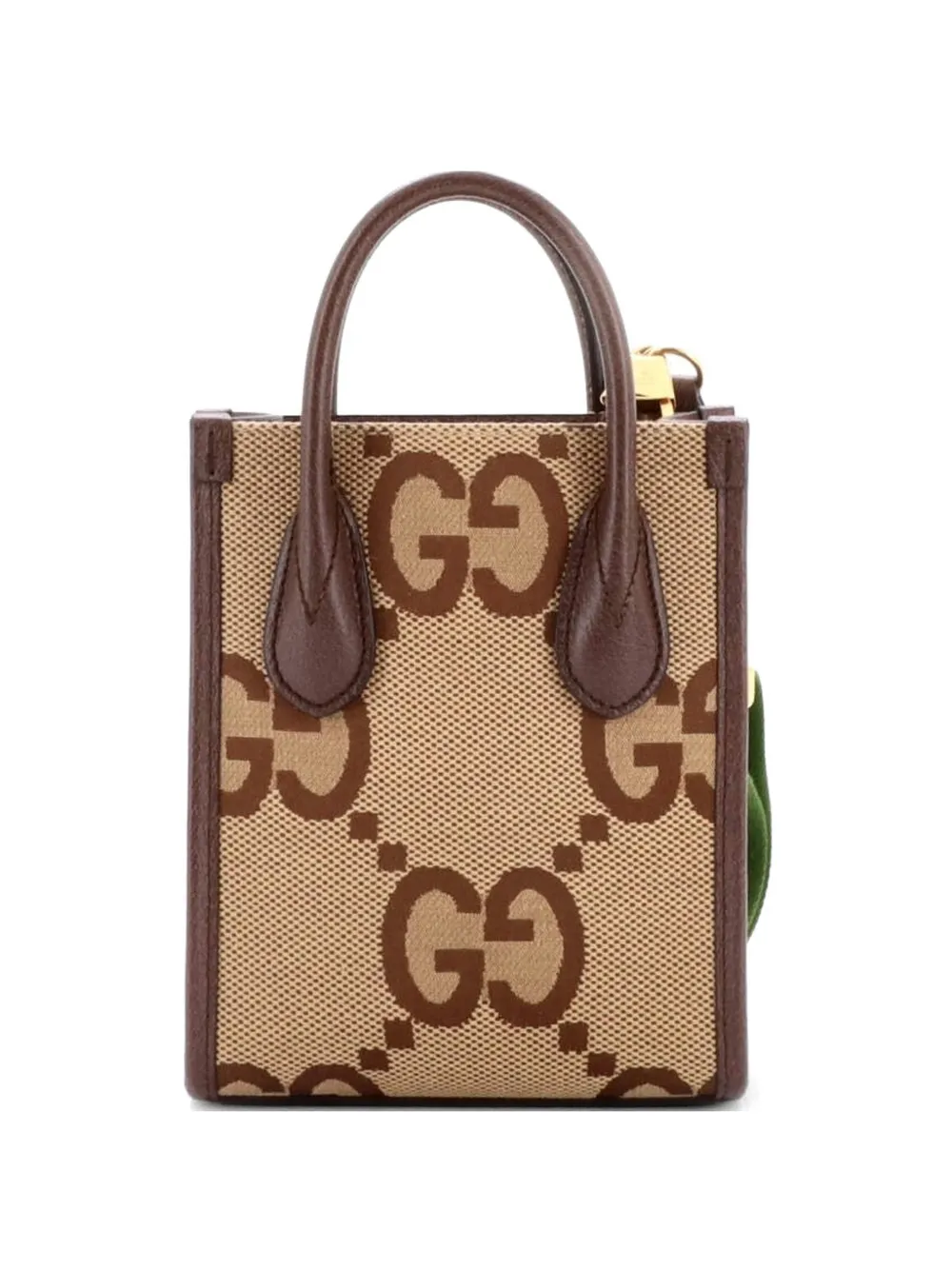 Gucci Pre-Owned Vertical Tote Jumbo GG Canvas Mini crossbody bag - Marrone