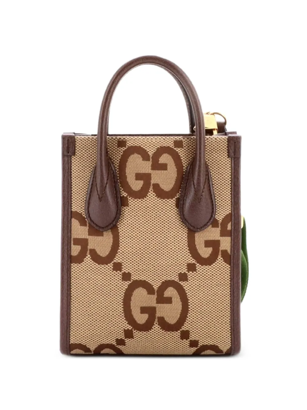 Gucci Pre-Owned Vertical Tote Jumbo GG Canvas Mini crossbody bag - Marrone