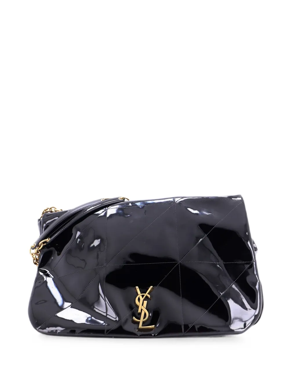 Saint Laurent Pre-Owned Borsa a spalla Jamie 4.3 grande lucida - Nero