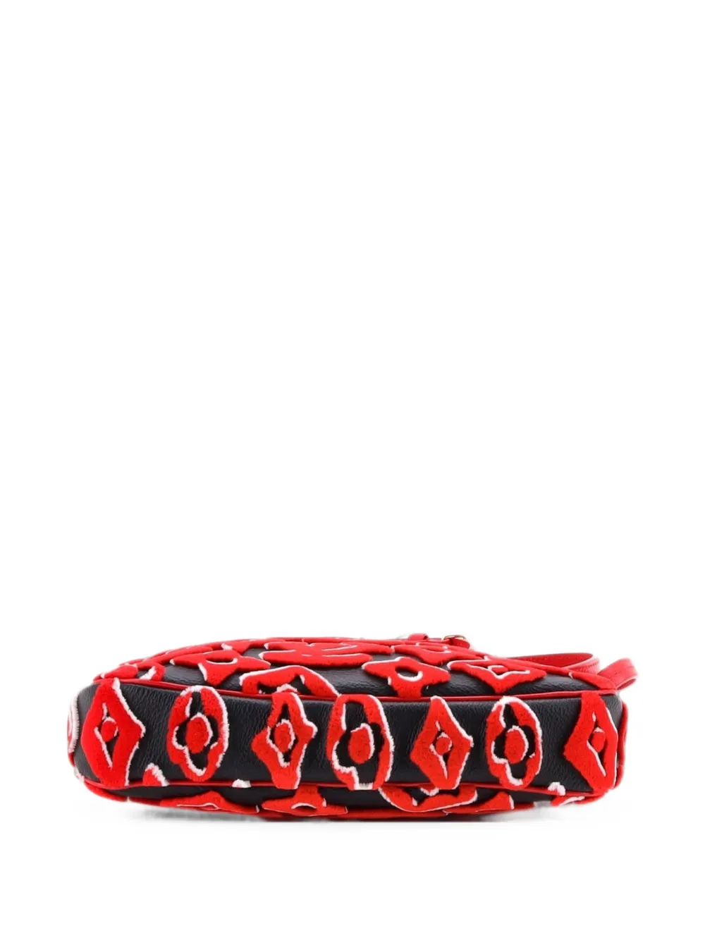 Louis Vuitton Pre-Owned Pochette Accessoires NM Limited Edition Urs Fischer Tufted Monogram Canvas clutch bag - Red