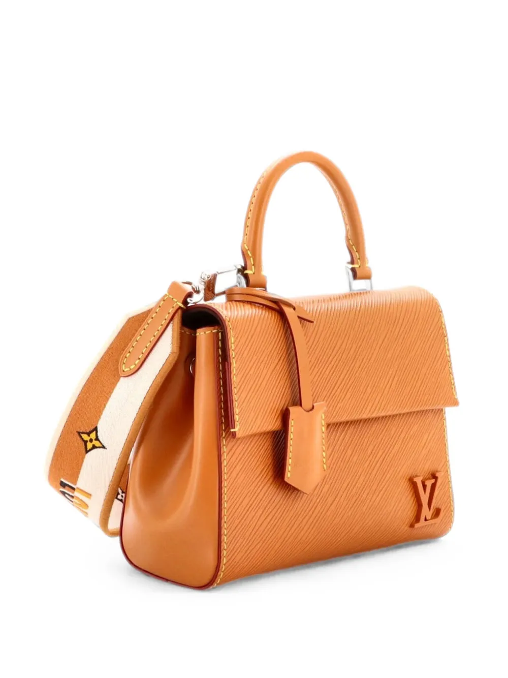 Louis Vuitton Pre-Owned Borsa a mano Cluny mini in pelle Épi con manico - Marrone