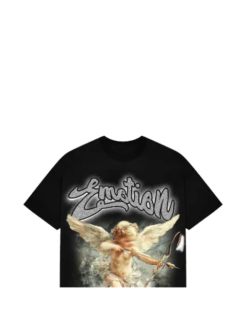 Mixed Emotion T-Shirt mit Strass