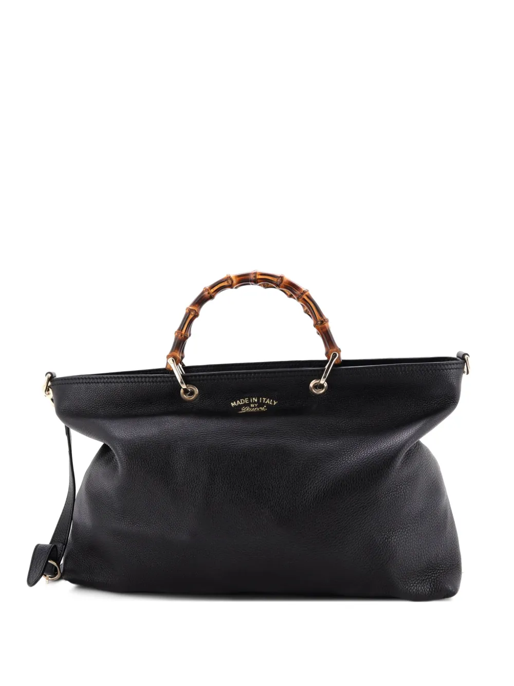 Gucci Pre-Owned バンブー ショッパー レザー ラージ トートバッグ