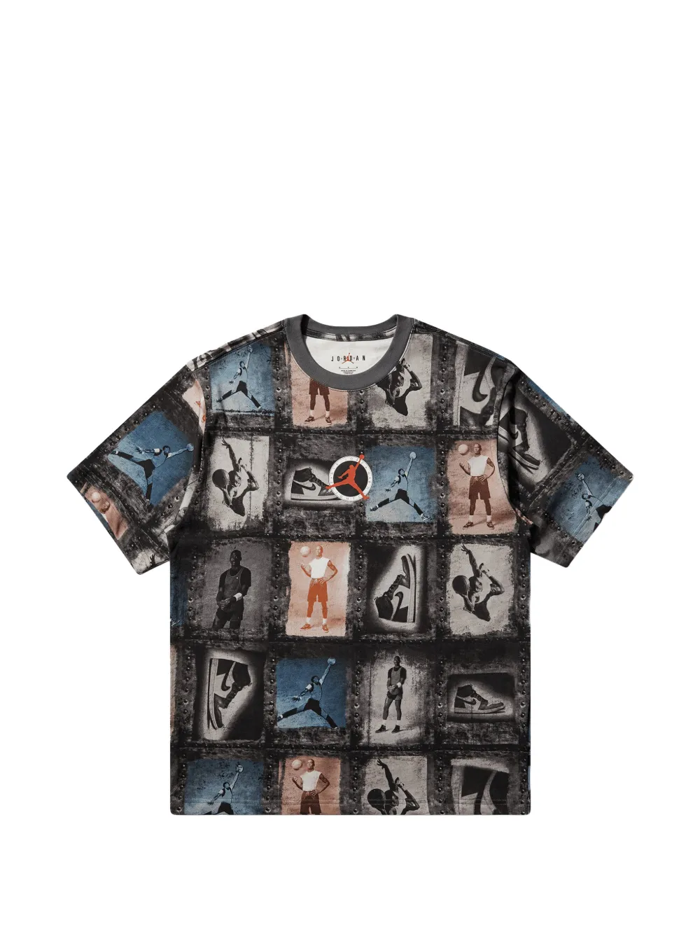 Jordan Flight Club katoenen T-shirt met print Grijs