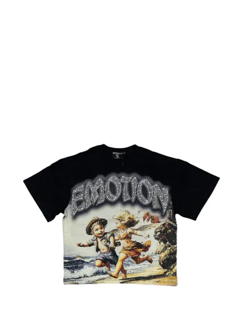 Mixed Emotion t-shirt Seaside en coton à imprimé graphique
