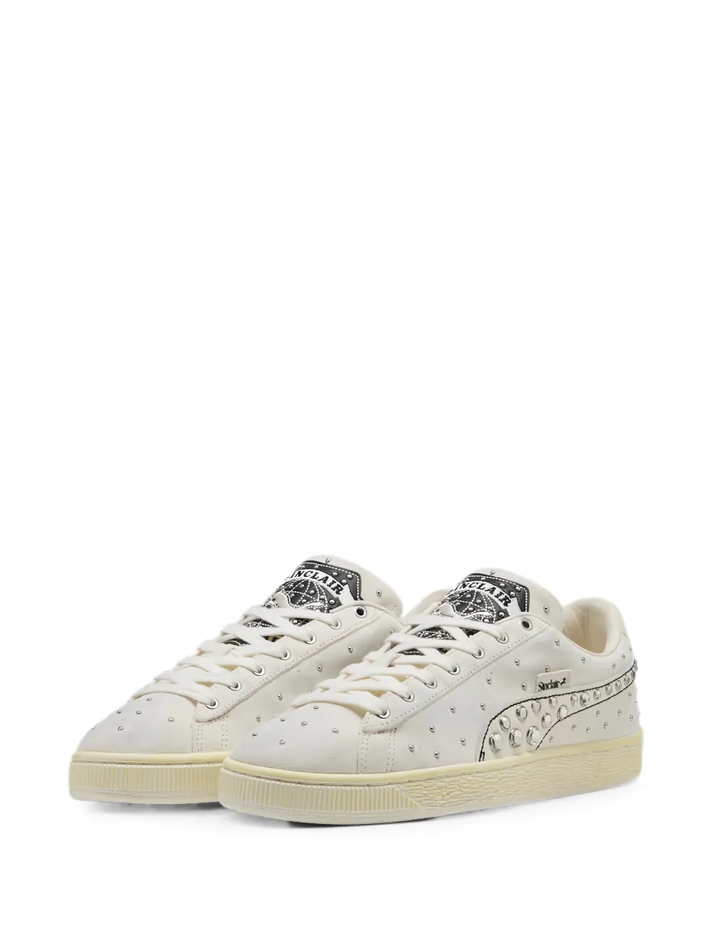 PUMA x SINCLAIR Suede Worn sneakers verfraaid met studs Beige