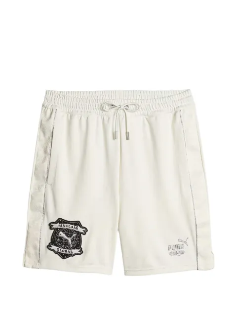 PUMA x Sinclair logo-patch track shorts