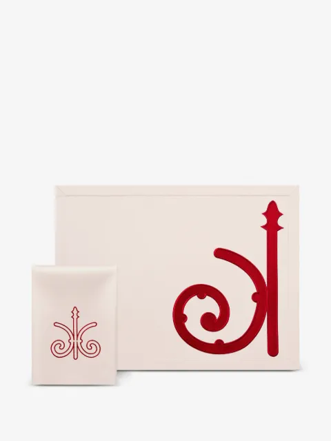 DYVOSHYV Royal Banquet embroidered placemat and napkin set (set of four)