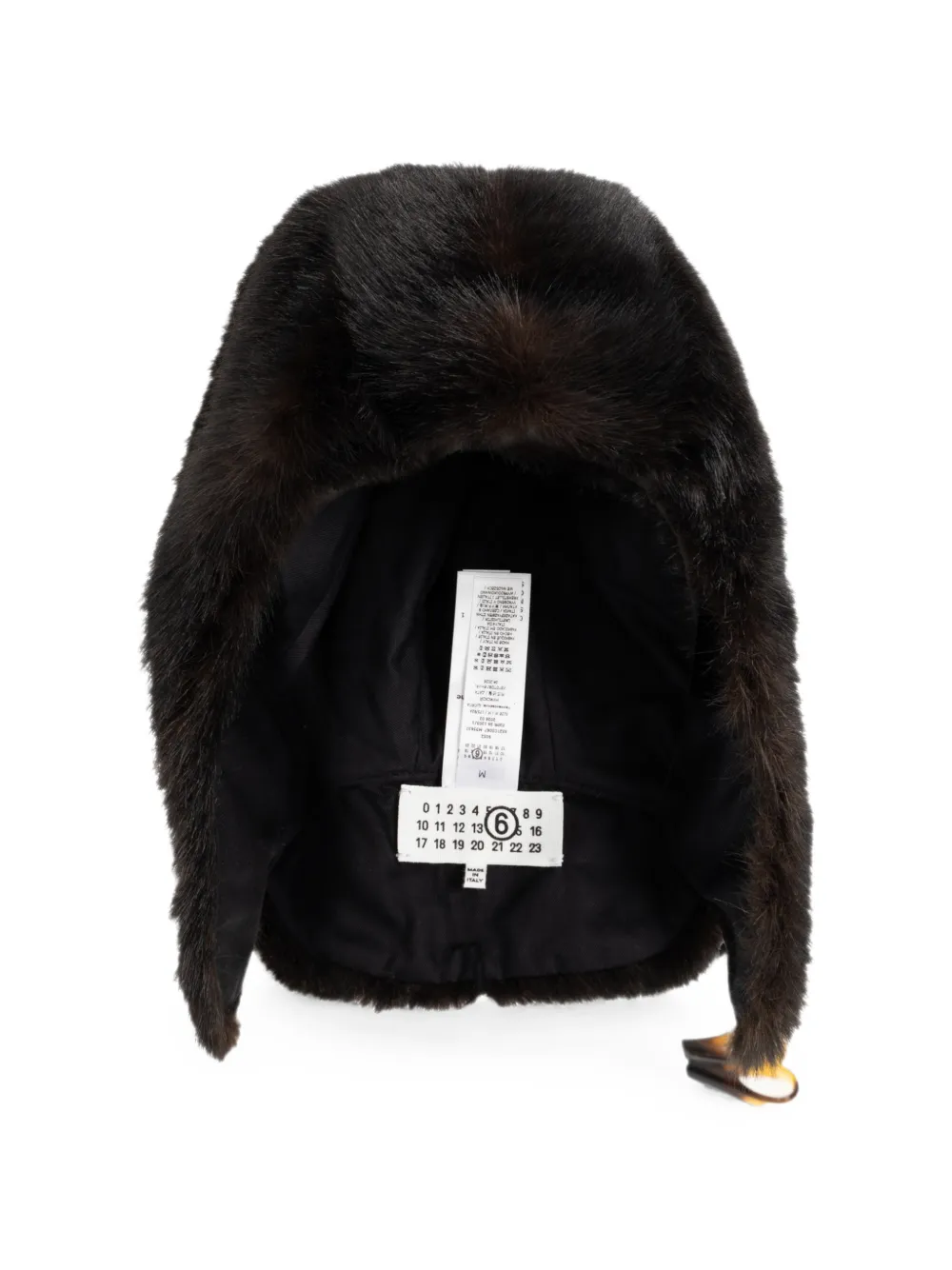 MM6 Maison Margiela faux-fur hat - Marrone