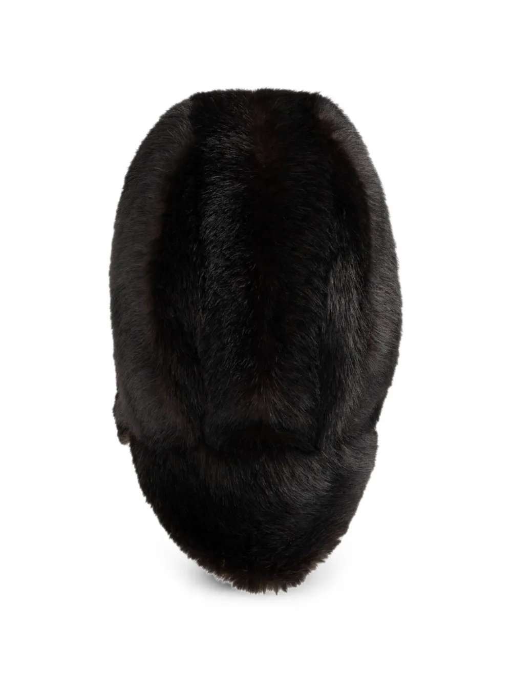 MM6 Maison Margiela Hoed van imitatiebont Bruin