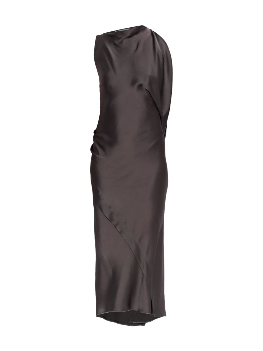 Victoria Beckham Kyra asymmetric ruffled dress - Grey