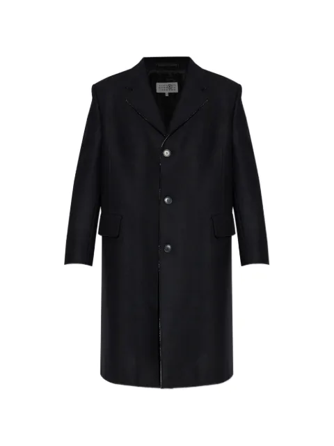 MM6 Maison Margiela raw-edge finish coat