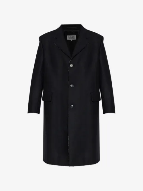 MM6 Maison Margiela single-stitch single-breasted coat