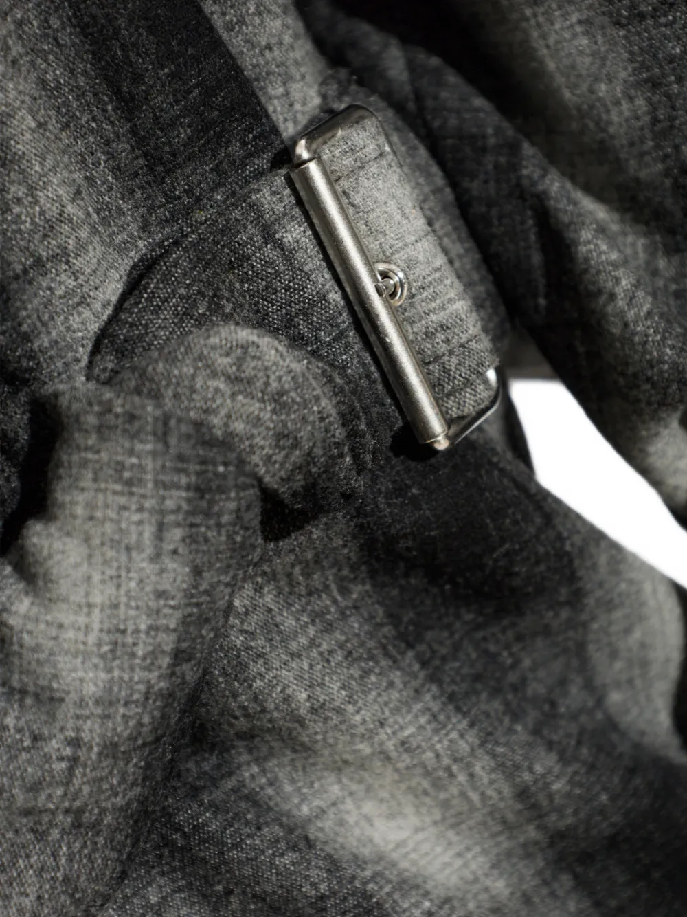 IRO Geruite mini-jurk met riem Zwart