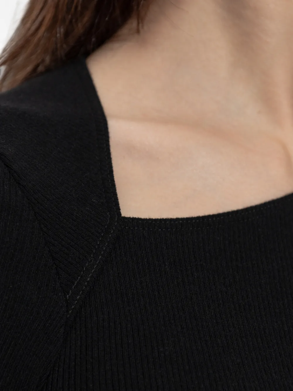 MM6 Maison Margiela Asymmetrische jurk Zwart