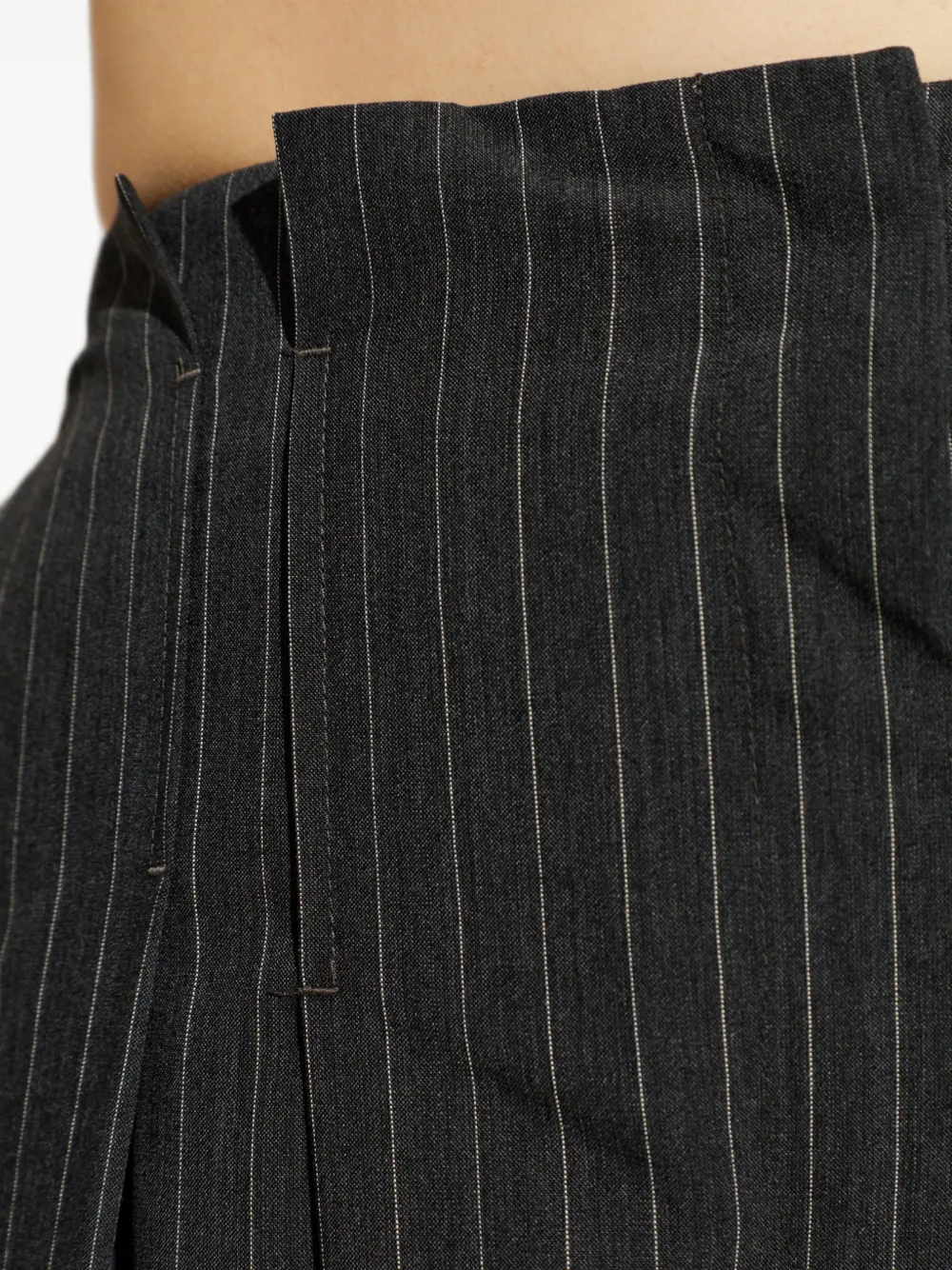 IRO Broek met krijtstreep Grijs