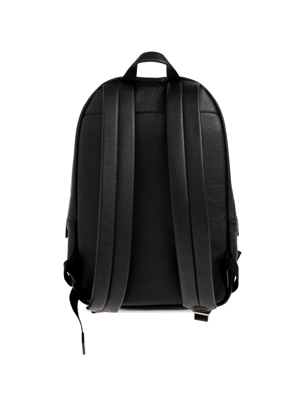 Jil Sander Leren rugzak met logopatch Zwart