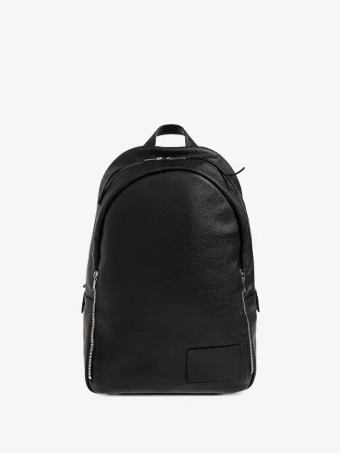Jil Sander logo-patch leather backpack