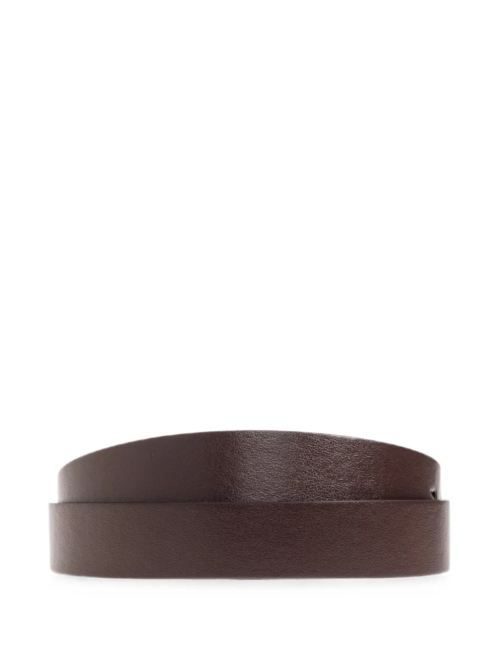 Victoria Beckham Dorian Monogram-buckle Leather Belt in Brown, view 2