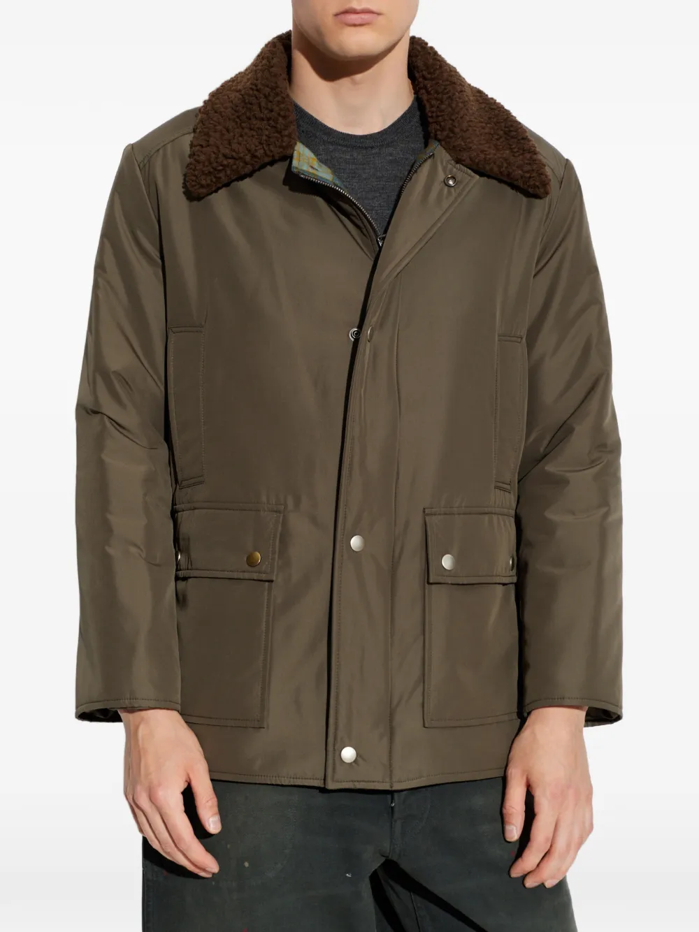 Maison Margiela Jack met zakdetail Groen
