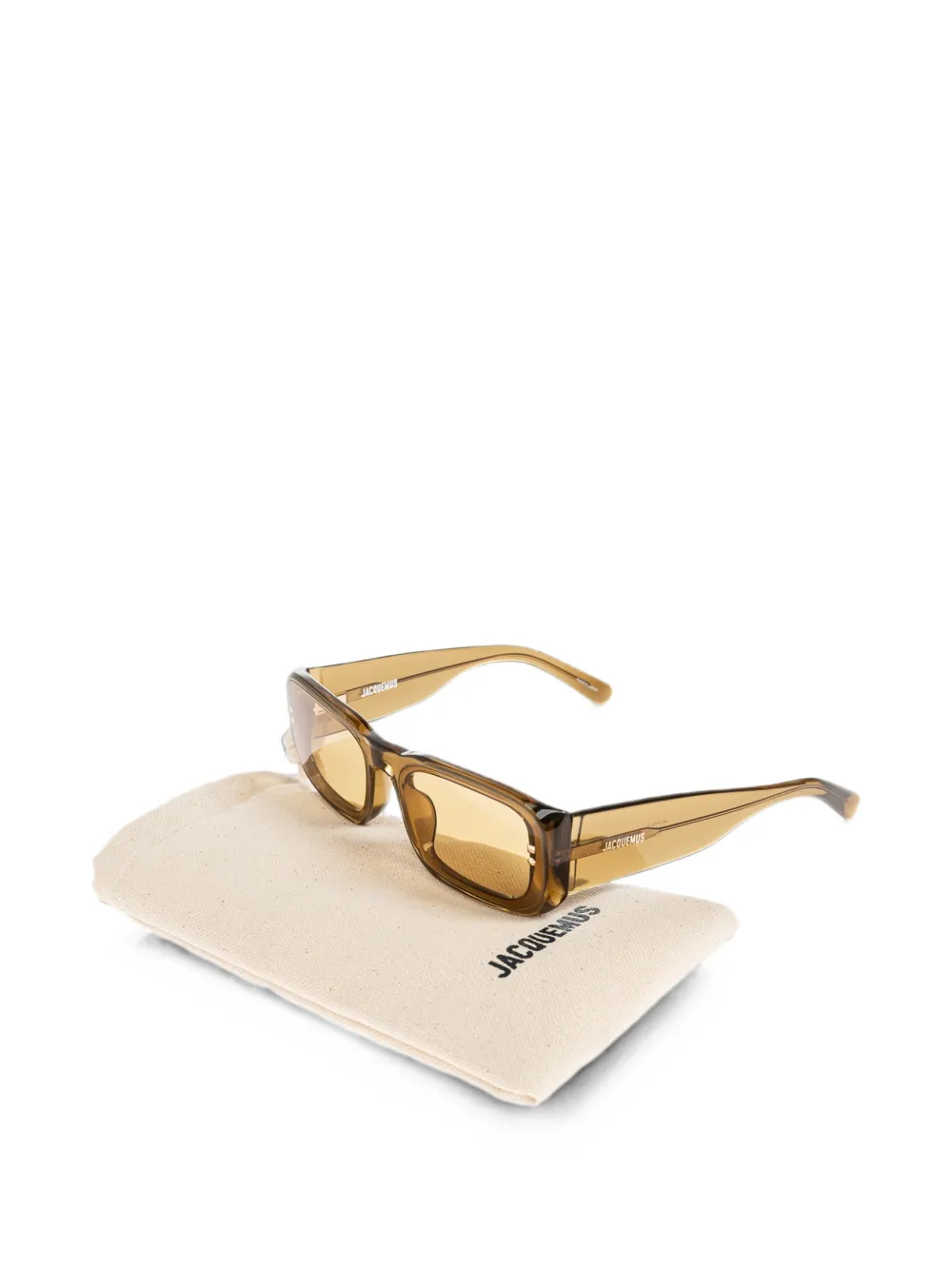  Jacquemus Geometric Rectangular Sunglasses - Vert 