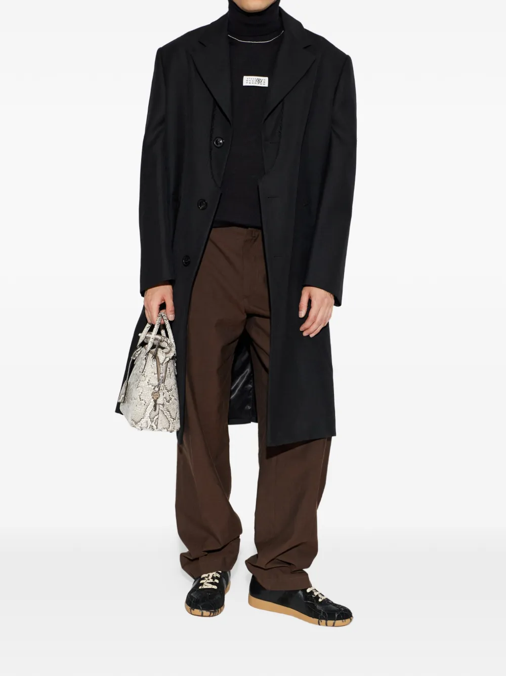 MM6 Maison Margiela Trui met logopatch Zwart