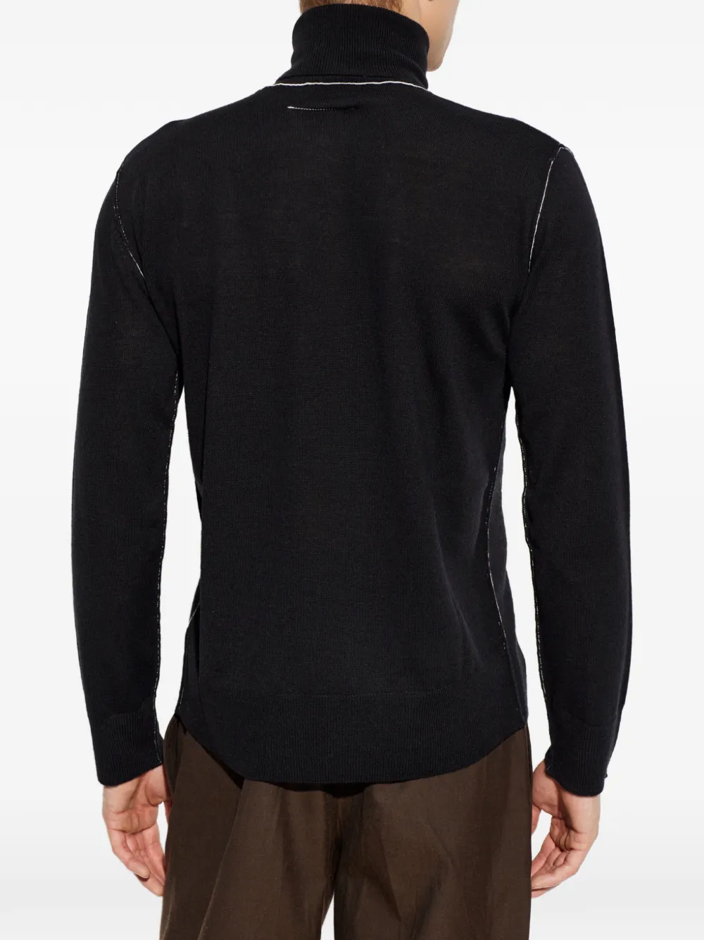 MM6 Maison Margiela Trui met logopatch Zwart