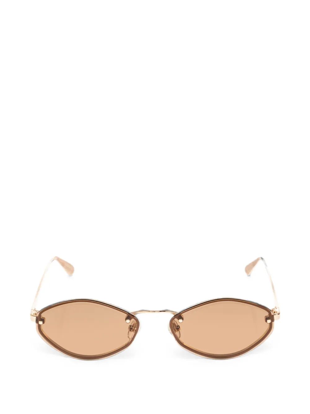 Jacquemus oval-frame sunglasses - Gold