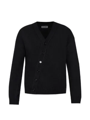 最終価格　早いものがち　THE ROW 黒 ボタン付きカーディガン The Row カシミアブレンド カーディガン | グレー | FARFETCH JP