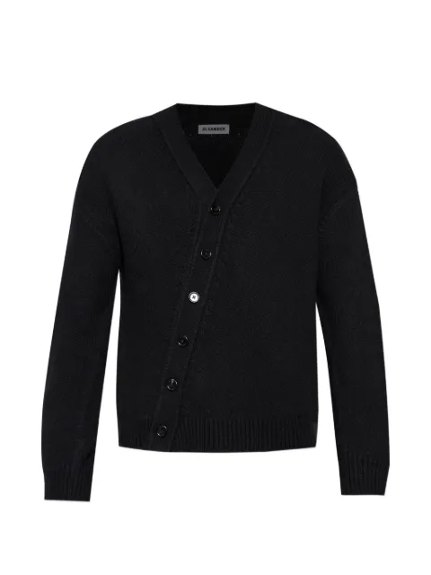 Jil Sander asymmetric-fastening knit cardigan