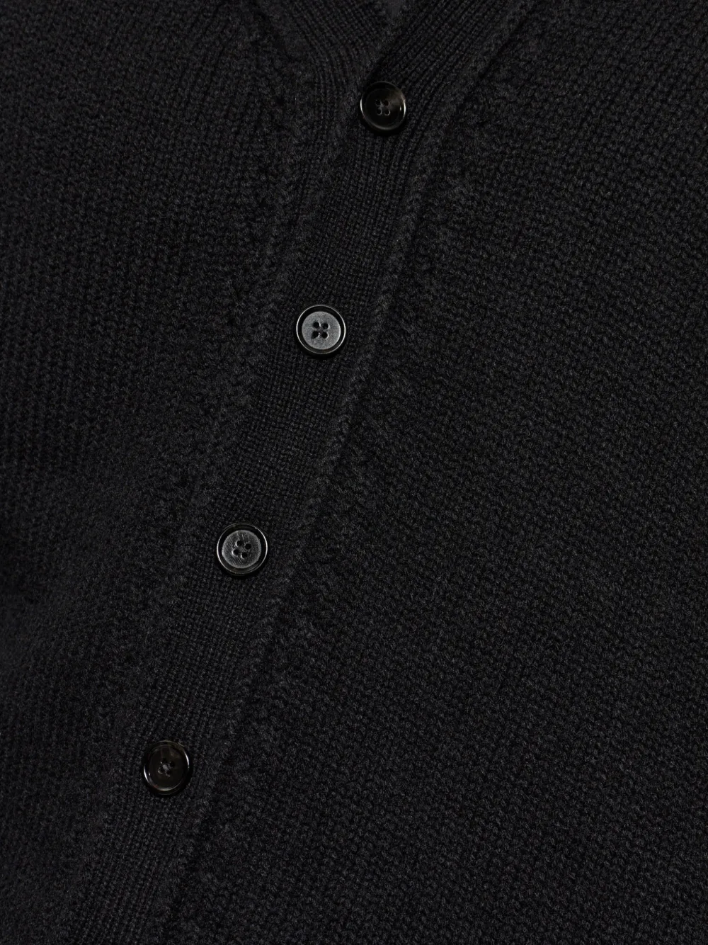 Jil Sander Vest met asymmetrische sluiting Zwart