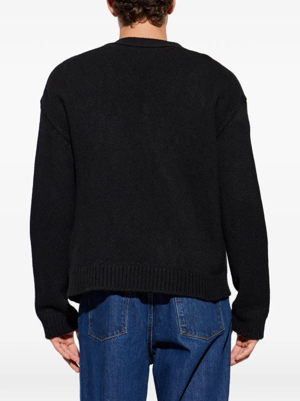 Jil Sander Vest met asymmetrische sluiting Zwart