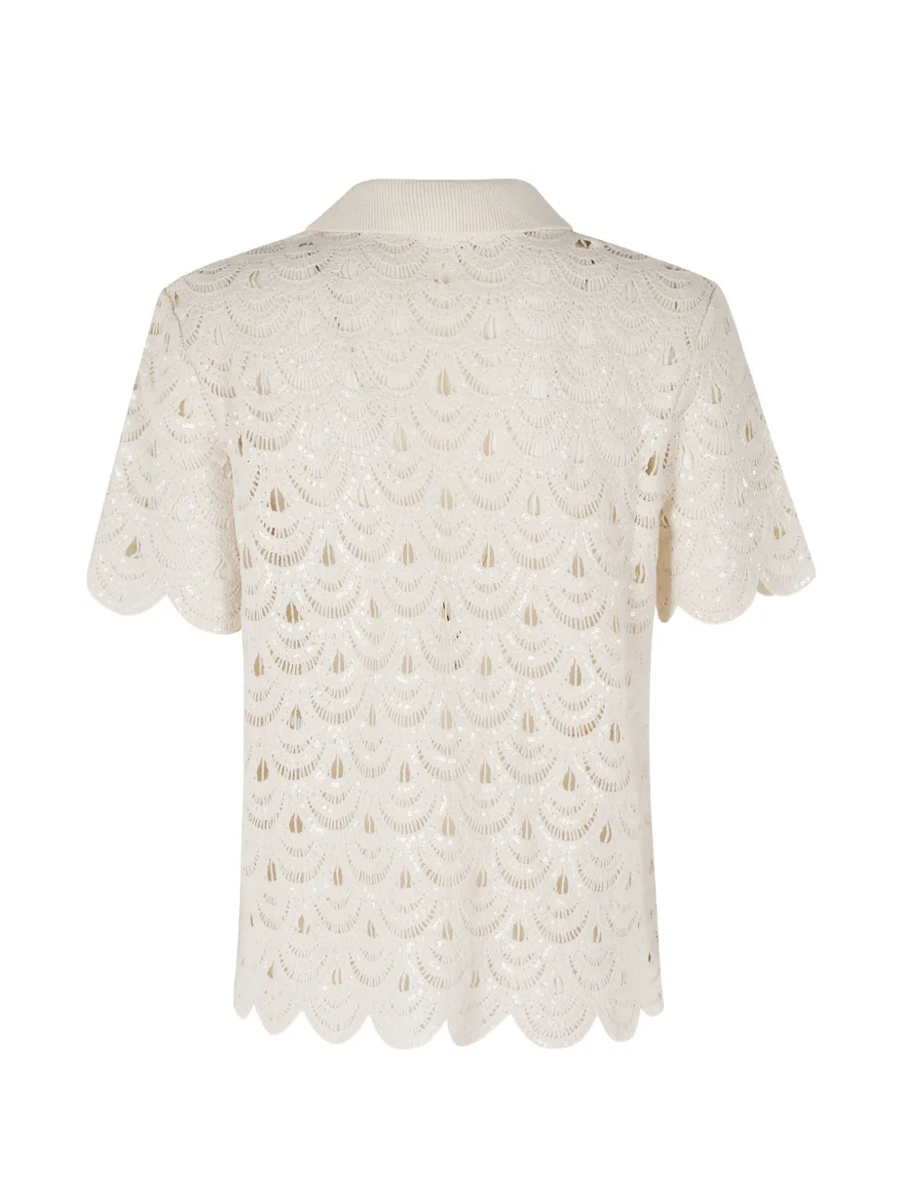 MC2 Saint Barth Monet blouse met gehaakt effect Beige