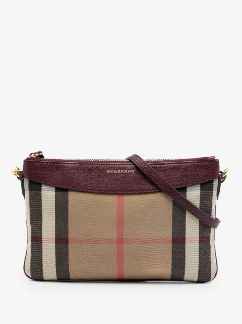 Burberry Pre-Owned 2000-2017 Mega Check Canvas Derby Peyton crossbody bag